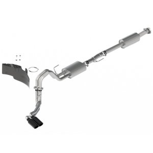 Ford F-150 Performance Exhaust - Ford Racing - Cat Back, Side Exit Sport - Black - `21-`25